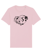 Litera Ș -negru Tricou mânecă scurtă Unisex Rocker