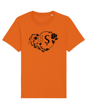 Litera Ș -negru Bright Orange