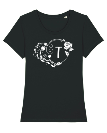Litera T - alb Black