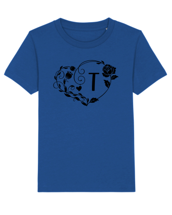 Litera T - negru Majorelle Blue
