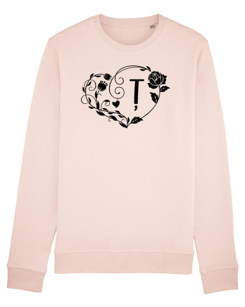 Litera Ț - negru Candy Pink