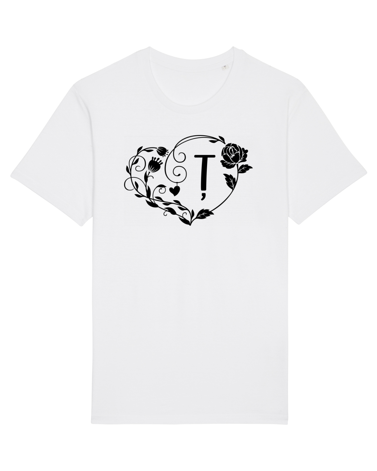 Tricou mânecă scurtă Unisex Rocker White
