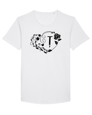 Litera Ț - negru White