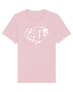 Litera Ț - alb Tricou mânecă scurtă Unisex Rocker
