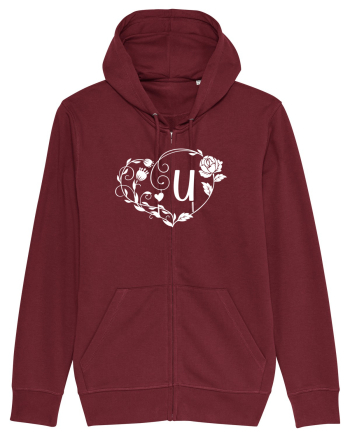Litera U - alb Burgundy
