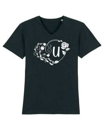 Litera U - alb Black