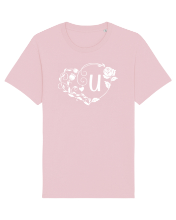 Litera U - alb Cotton Pink