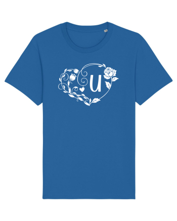 Litera U - alb Royal Blue