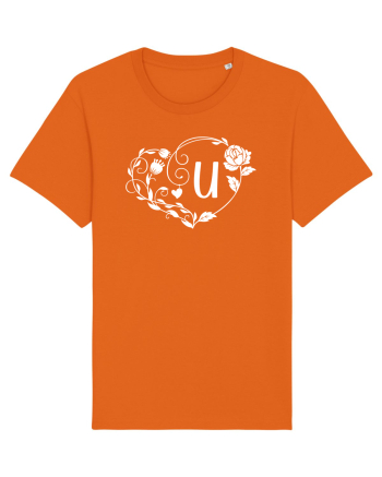 Litera U - alb Bright Orange