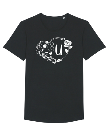 Litera U - alb Black