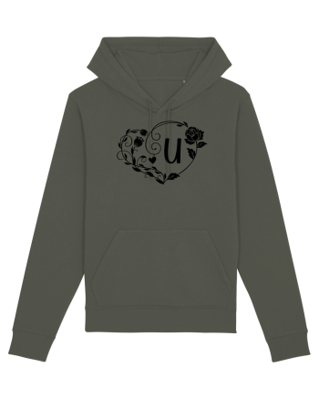 Litera U - negru Khaki