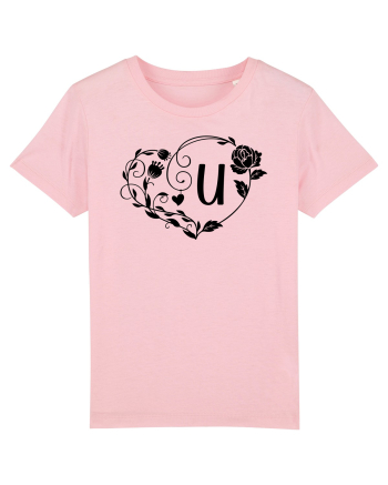 Litera U - negru Cotton Pink