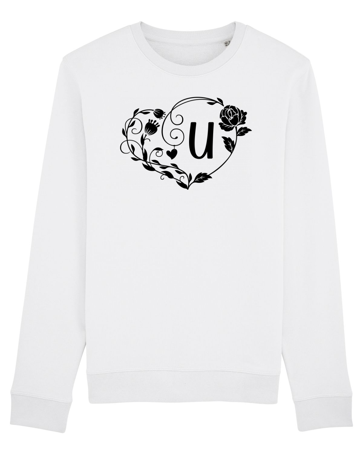 Bluză mânecă lungă Unisex Rise White