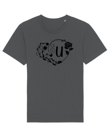 Litera U - negru Anthracite