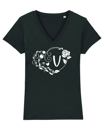 Litera V - alb Black