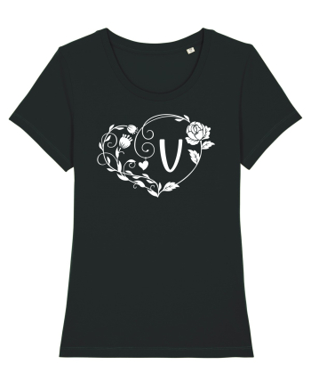 Litera V - alb Black