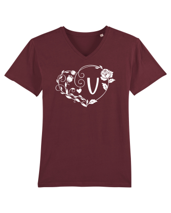 Litera V - alb Burgundy