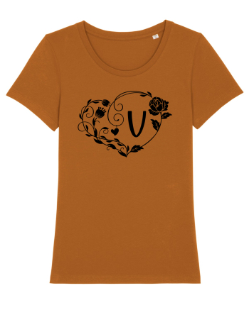 Litera V - negru Roasted Orange