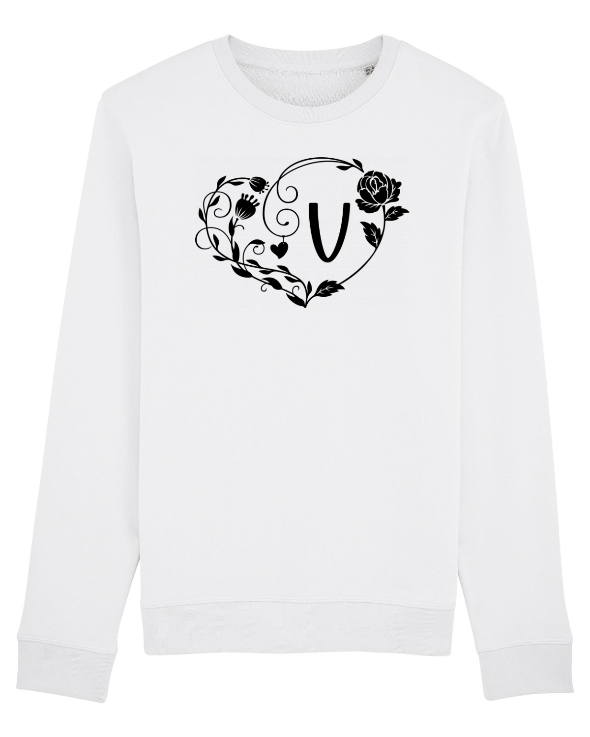Bluză mânecă lungă Unisex Rise White