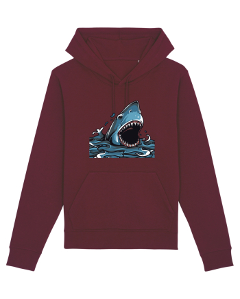 Shark Attack Burgundy