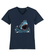 Shark Attack Tricou mânecă scurtă guler V Bărbat Presenter