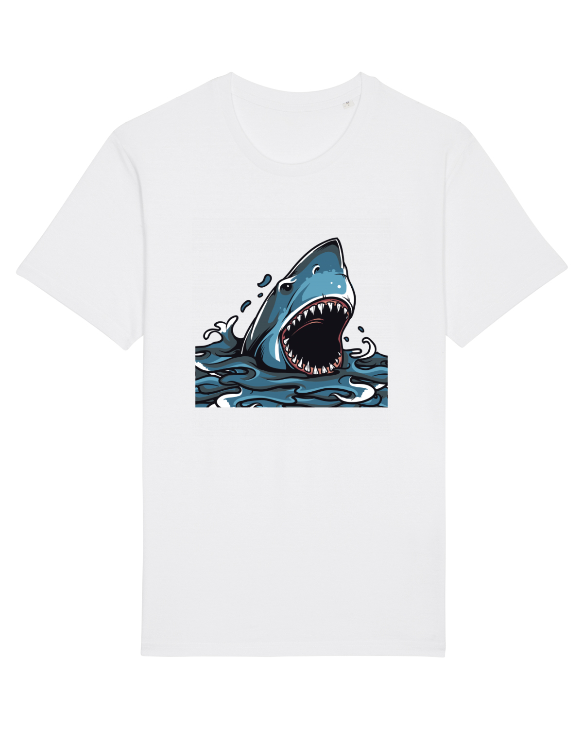 Tricou mânecă scurtă Unisex Rocker White