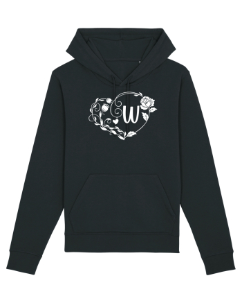 Litera W - alb Black