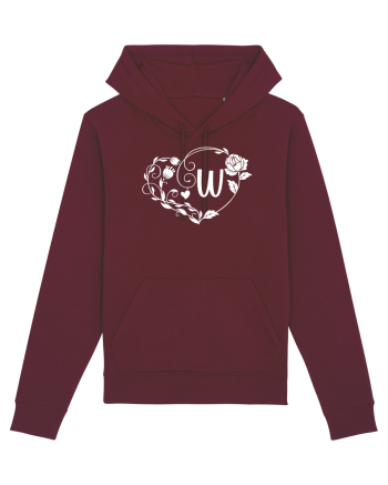 Litera W - alb Burgundy