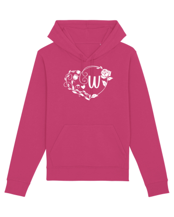 Litera W - alb Raspberry