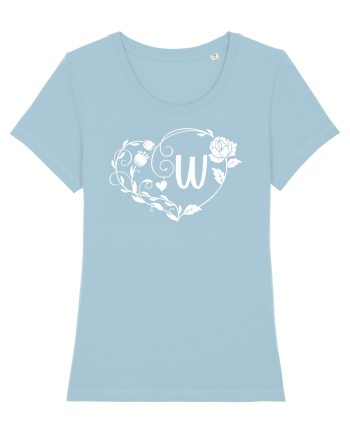 Litera W - alb Sky Blue