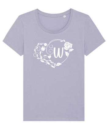 Litera W - alb Lavender