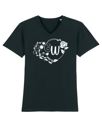 Litera W - alb Black