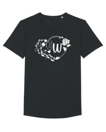 Litera W - alb Black