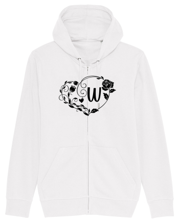 Litera W - negru White