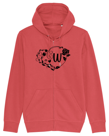 Litera W - negru Carmine Red