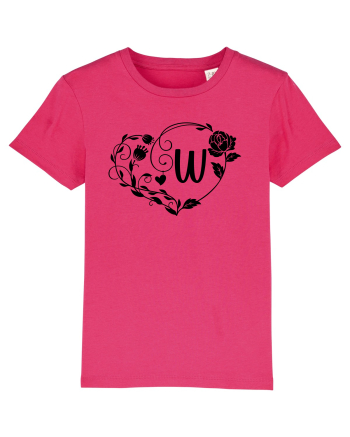 Litera W - negru Raspberry