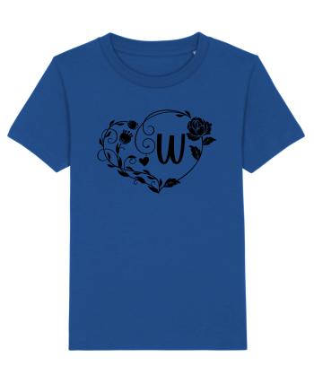 Litera W - negru Majorelle Blue