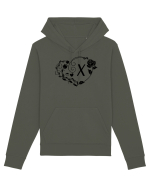 Litera X - negru Hanorac Unisex Drummer
