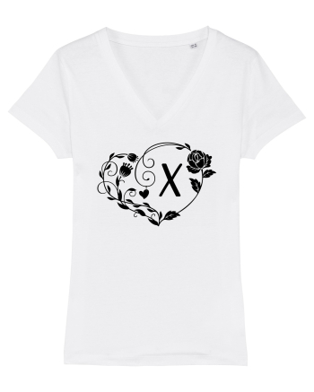Litera X - negru White