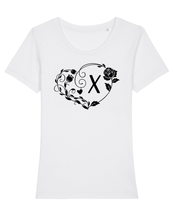 Litera X - negru White