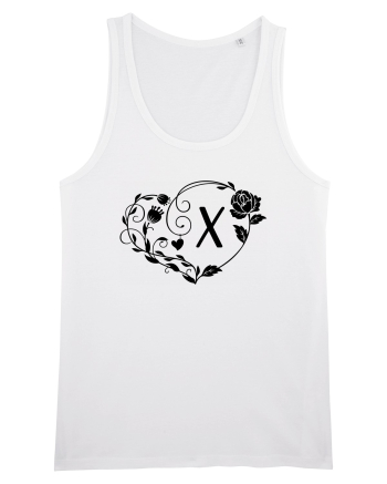 Litera X - negru White