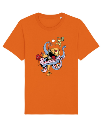 Octopus Monster Bright Orange