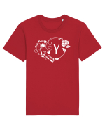 Litera Y - alb Tricou mânecă scurtă Unisex Rocker