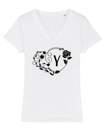 Litera Y - negru White