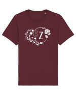 Litera Z - alb Tricou mânecă scurtă Unisex Rocker