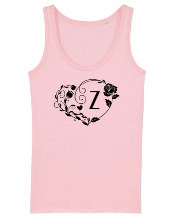Litera Z - negru Cotton Pink