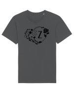 Litera Z - negru Tricou mânecă scurtă Unisex Rocker