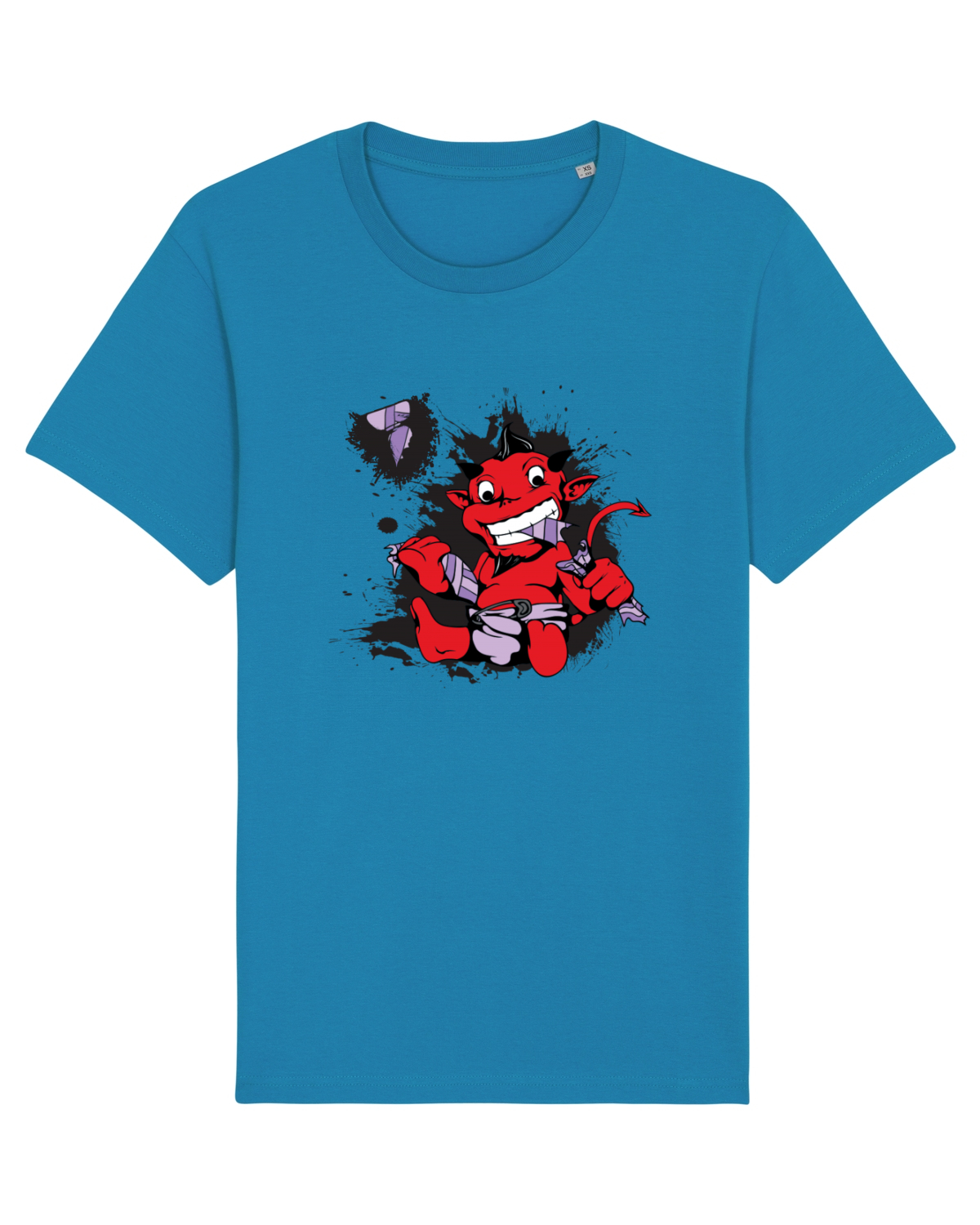 Tricou mânecă scurtă Unisex Rocker Azur