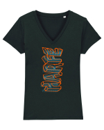 Harfe Tricou mânecă scurtă guler V Damă Evoker