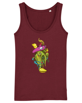 Octopus Pirate Burgundy
